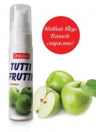 Съедобная гель-смазка TUTTI-FRUTTI со вкусом яблока 30 ML