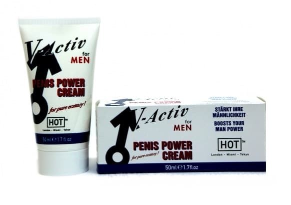 Возбуждающий крем для мужчин Hot V-Activ Penis Power, 50 мл 3100002859/44535 - HOT - Возбуждающие смазки, гели и лубриканты - Купить