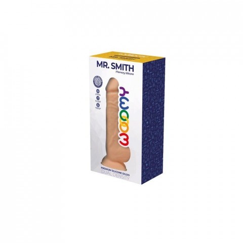 Силиконовый фаллоимитатор Wooomy Mr.Smith, термореактивный, с присоской (12,5)