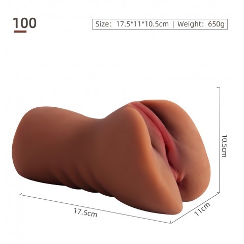 Мастурбатор реалистичный «Wet pussy» от «CompanionX» (коричневый) 