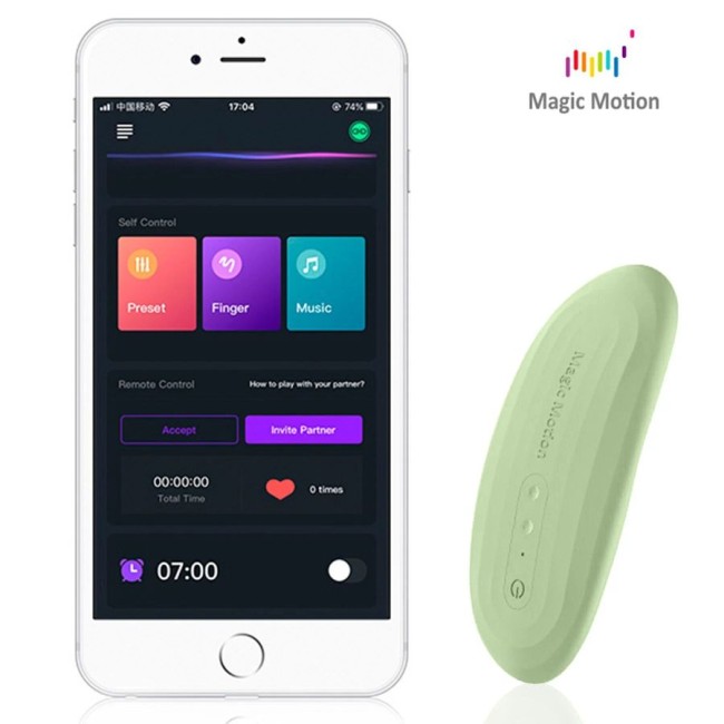 Зеленый вибромассажер в трусики «Nyx» от «MAGIC MOTION» Зеленый вибромассажер в трусики «Nyx» от «MAGIC MOTION»