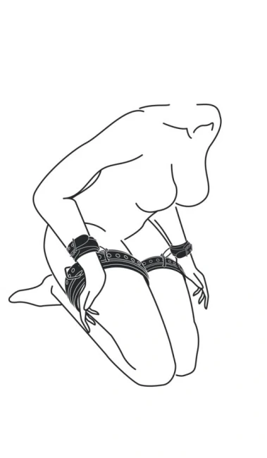 БДСМ комплект «Thigh and Wrist Cuff Set» БДСМ комплект «Thigh and Wrist Cuff Set»