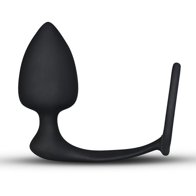 Анальная пробка с эрекционным кольцом «Combo Threat Cockring Plug» от «Lovetoy» 