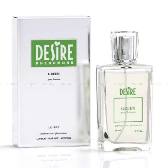 Духи мужские Desire Pheromone с феромонами, 50 мл, Green Духи мужские Desire Pheromone с феромонами, 50 мл, Green