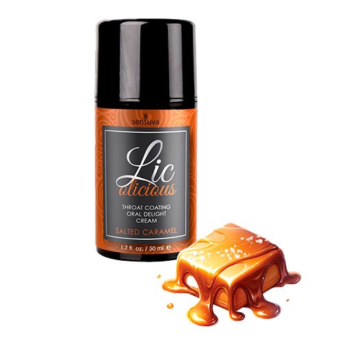 Крем для глубокого минета -Соленая карамель «Lic-o-licious Oral Delight Cream Salted Caramel» от «Sensuva» 