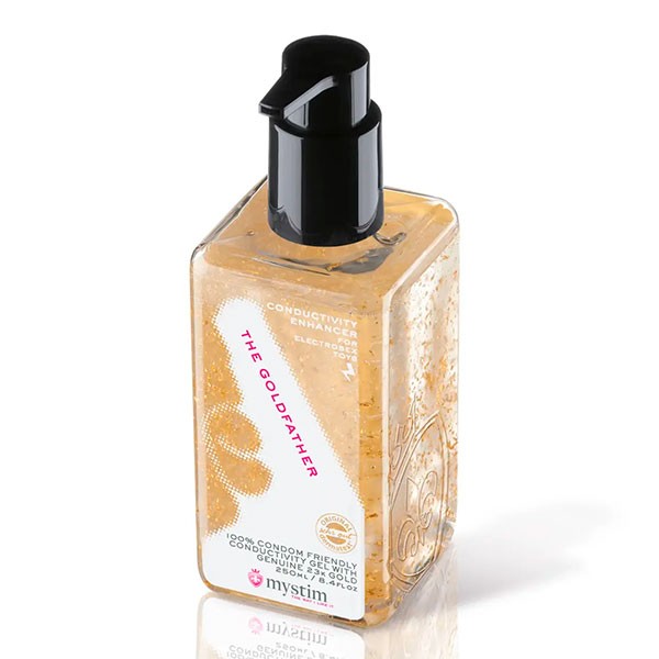 Электропроводящий гель The Goldfather Conductive Enhancer, с золотыми частичками от «Mystim» Электропроводящий гель The Goldfather Conductive Enhancer, с золотыми частичками от «Mystim»