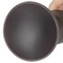 Чёрный вибратор-ротатор с пультом ДУ «9'' Dual Layered Silicone Rotator Black» от «Lovetoy»