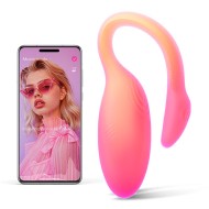 Оранжевое виброяйцо с интеллектуальным управлением «Flamingo Max» от «MAGIC MOTION»