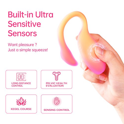 Оранжевое виброяйцо с интеллектуальным управлением «Flamingo Max» от «MAGIC MOTION» Оранжевое виброяйцо с интеллектуальным управлением «Flamingo Max» от «MAGIC MOTION»