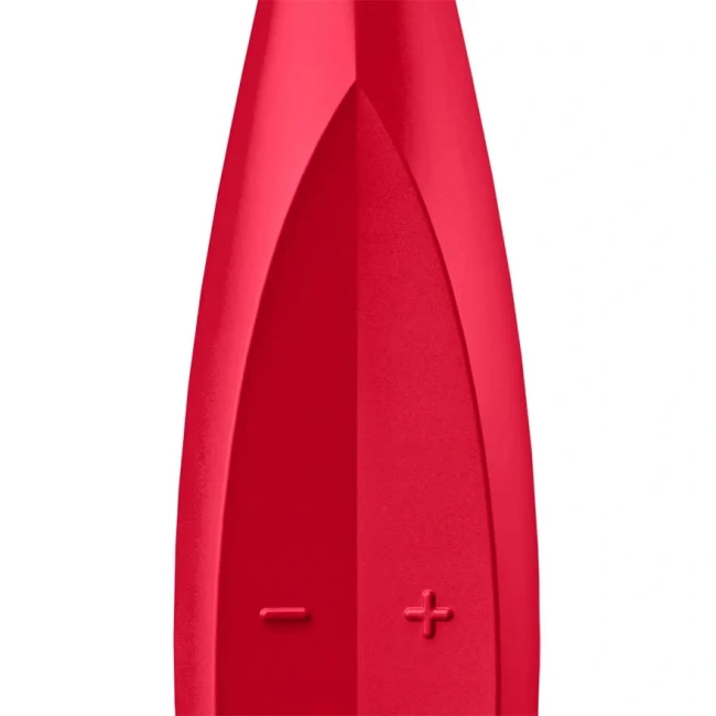 Вибратор для клитора с тоненьким наконечником «Twirling Fun» от «Satisfyer» (красный)