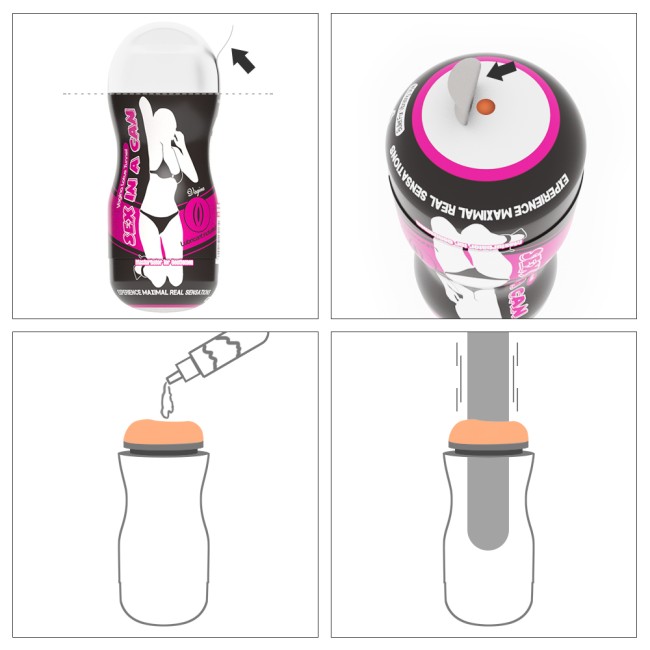 Мастурбатор-вагина в тубе «Vagina Lotus Tunnel» 