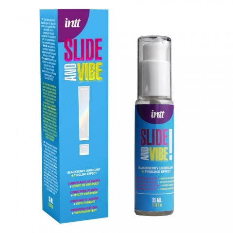 Лубрикант на водной основе с эффектом вибрации «Slide and vibe!» от «INTT»  (35 ML)