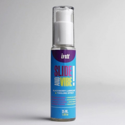 Лубрикант на водной основе с эффектом вибрации «Slide and vibe!» от «INTT»  (35 ML)