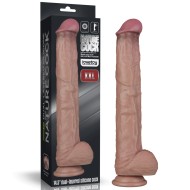 Светлый фаллоимитатор-реалистик с двойным покрытием «14.5'' Dual Layered Bendable Silicone Cock XXL» от «Lovetoy» (29,8 см)
