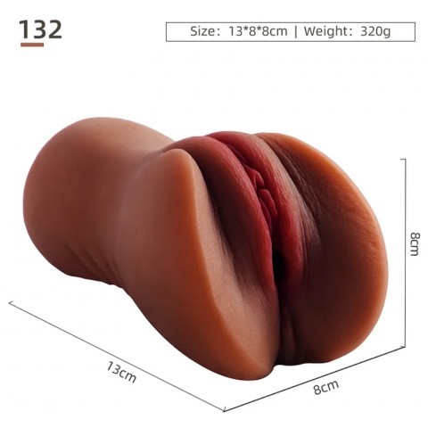 Мастурбатор в виде вагины, компактный от «CompanionX» (коричневый) Мастурбатор в виде вагины, компактный от «CompanionX» (коричневый)