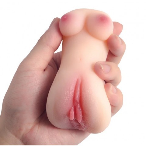 Мастурбатор компактный в виде женского тела и вагины от «CompanionX» (светлый) 