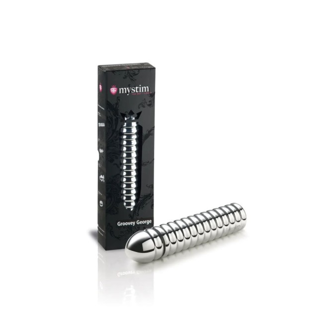 Металлический фаллоимитатор с электростимуляцией «Groovey George» от «Mystim» (Источник импульсов приобретается отдельно) Металлический фаллоимитатор с электростимуляцией «Groovey George» от «Mystim» (Источник импульсов приобретается отдельно)
