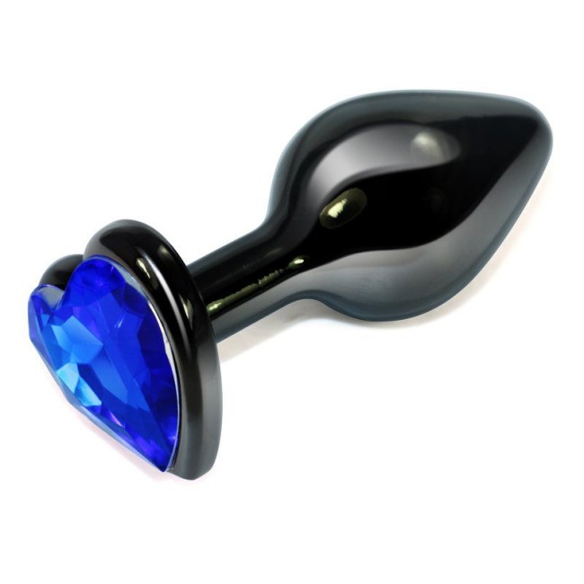 Чёрная металлическая анальная пробка от «Lovetoy» Чёрная металлическая анальная пробка от «Lovetoy»