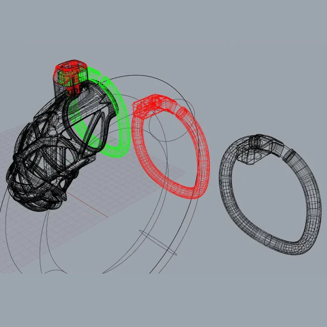 Пояс верности «Caged Beast Male Chastity Device Kit» от «UPKO» 