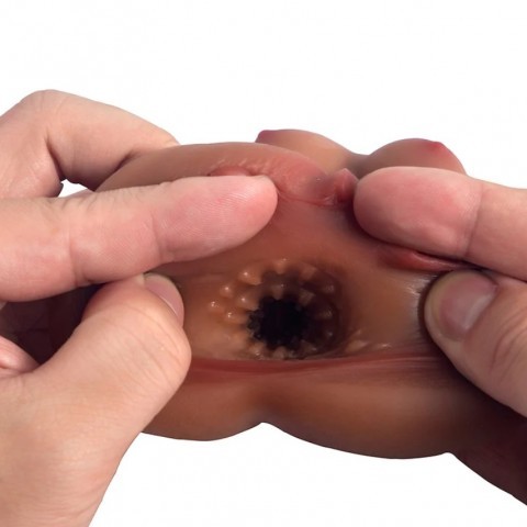 Мастурбатор компактный в виде женского тела и вагины от «CompanionX» (коричневый) Мастурбатор компактный в виде женского тела и вагины от «CompanionX» (коричневый)