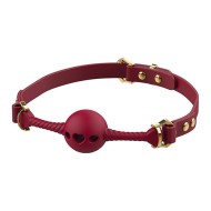Красный кляп «Middle Heart-shaped Breathable Mouth» от «UPKO» 