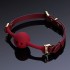 Красный кляп «Middle Heart-shaped Breathable Mouth» от «UPKO» 