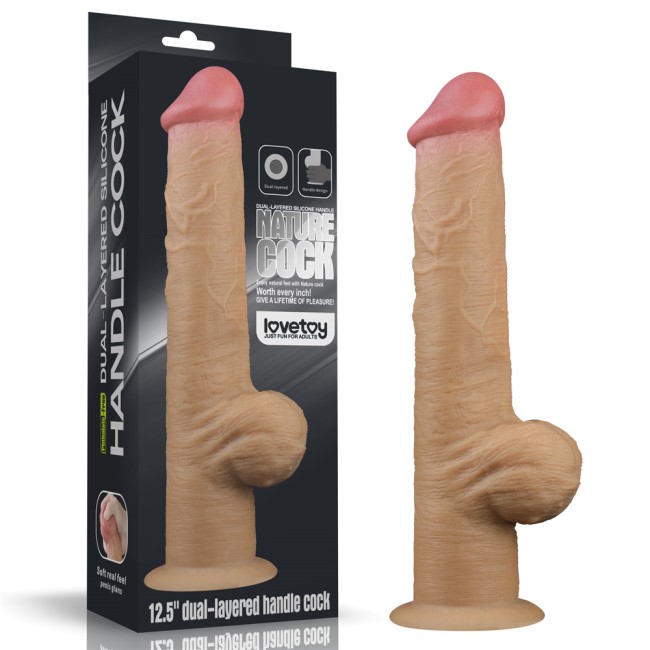 Фаллоимитатор с двойным покрытием «12,5'' Dual Layered Handle Cock» от «Lovetoy» (21,5 см)