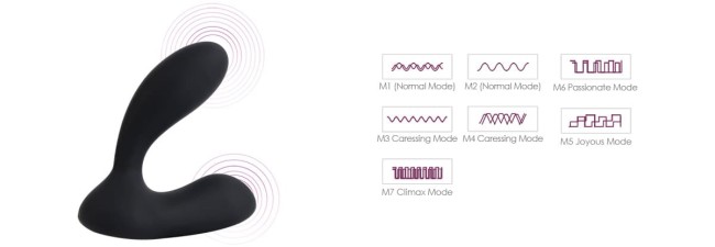 Массажер простаты с вибрацией и ДУ «Vick» от «Svakom»