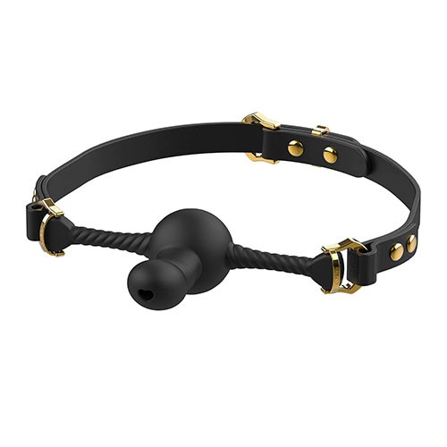 Чёрный кляп «Dildo-shaped Mouth Gag» от «UPKO» 