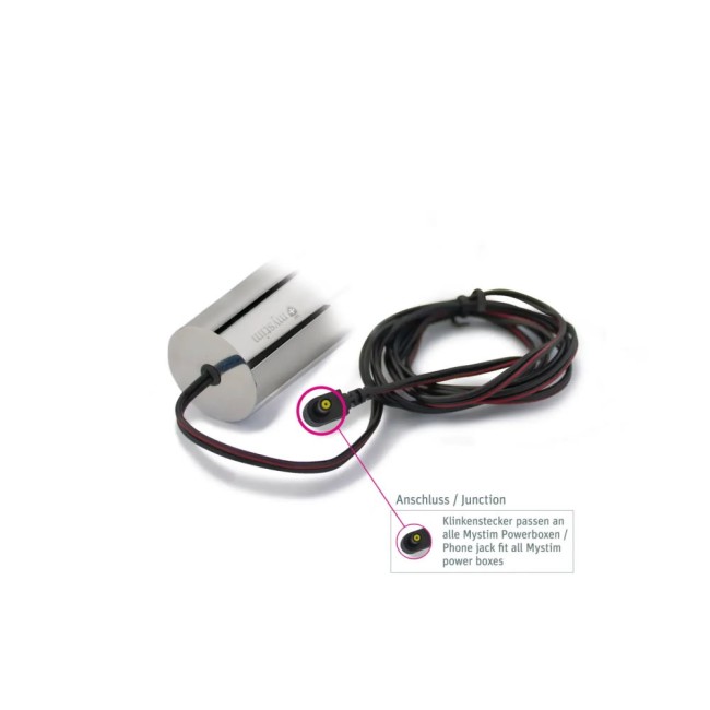 Металлический фаллоимитатор с электростимуляцией «Bal(l)zac» от «Mystim» (Источник импульсов приобретается отдельно)