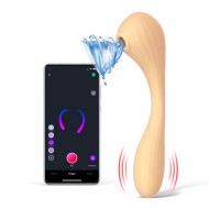 Двусторонний вакуумный стимулятор с вибрацией «Bobi» от «MAGIC MOTION»