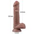 Реалистичный фаллоимитатор «8'' Dual Layered Silicone Cock» от «Lovetoy» (15,5 см)