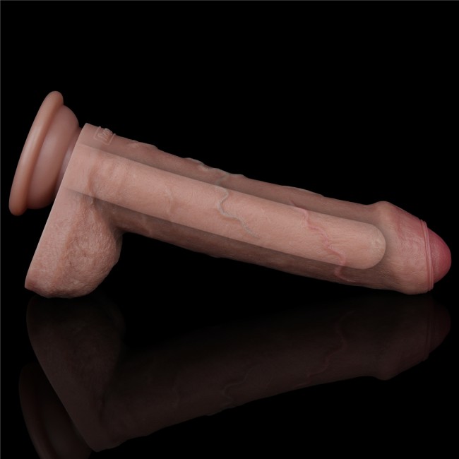 Реалистичный фаллоимитатор «8'' Dual Layered Silicone Cock» от «Lovetoy» (15,5 см)