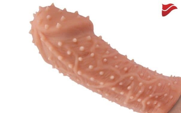 Насадка фаллической формы с колючками Насадка фаллической формы с колючками