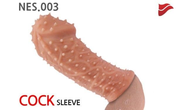 Насадка фаллической формы с колючками Насадка фаллической формы с колючками