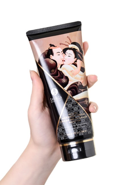 Съедобный массажный крем Shunga Intoxicating Chocolate 200 ML Съедобный массажный крем Shunga Intoxicating Chocolate 200 ML