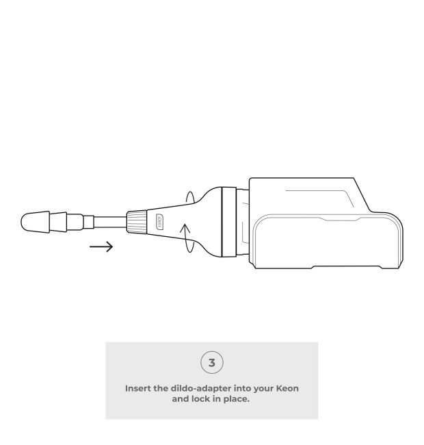Keon Dildo Adapter - переходник для фаллоимитатора от «Kiiroo» Keon Dildo Adapter - переходник для фаллоимитатора от «Kiiroo»