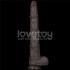 Чёрный фаллоимитатор-реалистик с двойным покрытием «16'' Dual Layered Bendable Silicone Cock XXL» от «Lovetoy» (33,5 см)