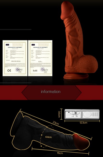 Вибратор с присоской Real Extreme (16,5 см)