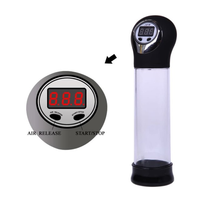  Помпа мужская автоматическая с вибрацией