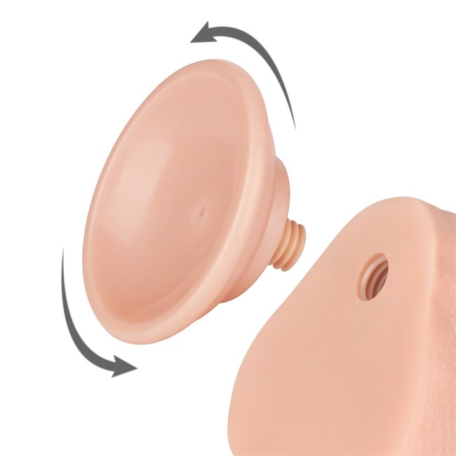 Фаллоимитатор с присоской Sliding Skin Dong с подвижной кожей (17 см) 