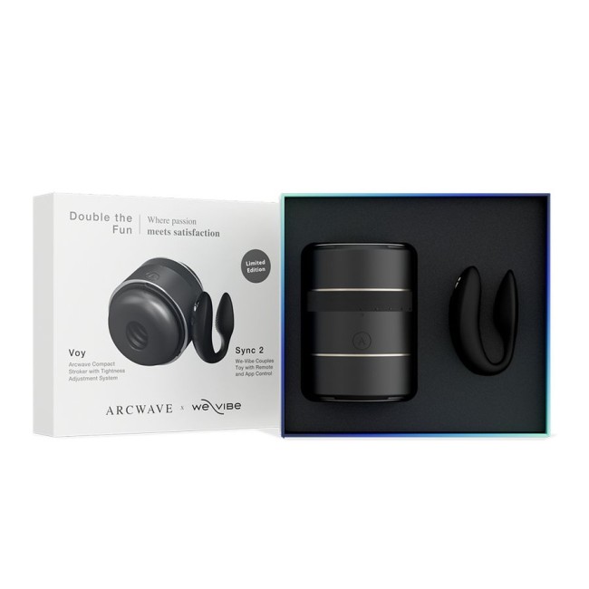 Набор для пар WOW Double the Fun: вибратор для пар We-Vibe Sync 2 + мастурбатор Arcwave Voy