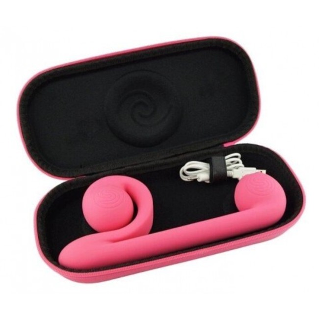 Вибромассажер для двойной стимуляции «Snail Vibe» от «SVibe» (розовый)