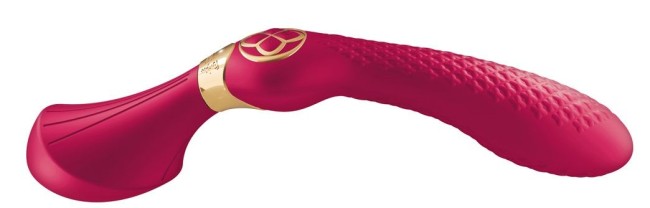 Малиновый двусторонний вибростимулятор «ZOA» от «SHUNGA» 