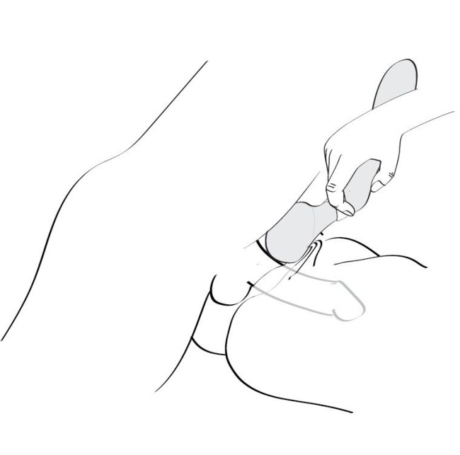 Малиновый двусторонний вибростимулятор «ZOA» от «SHUNGA» 