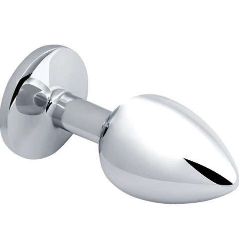 Маленькая металлическая анальная пробка с синим кристаллом «Anal Pleasure» от «Alive» (S: 7х2,8 см) Маленькая металлическая анальная пробка с синим кристаллом «Anal Pleasure» от «Alive» (S: 7х2,8 см)