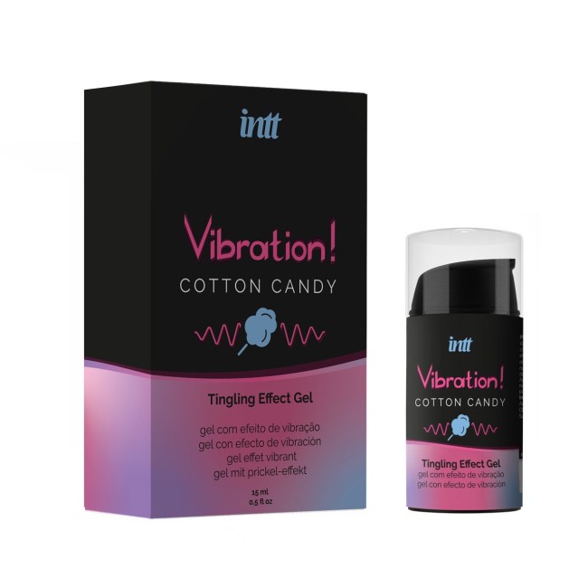 Жидкий вибратор с ароматом сахарной ваты«Vibration Cotton Candy» от «Intt» (15 ML)
