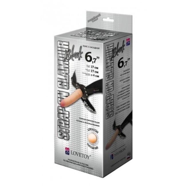 Пояс Glamour black с насадкой Пояс Glamour black с насадкой