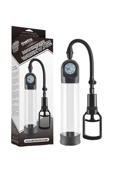 Вакуумная помпа с манометром + эрекционное кольцо Вакуумная помпа с манометром + эрекционное кольцо