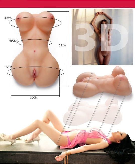 Суперреалистичный женский торс «Mega body»
